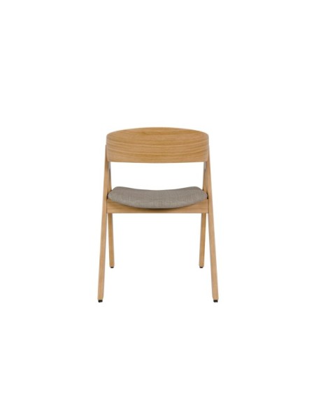 Silla FRAY, Textil / Chapa de Roble / Roble Gris Claro