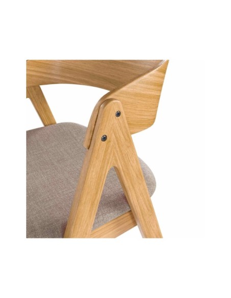 Silla FRAY, Textil / Chapa de Roble / Roble Gris Claro