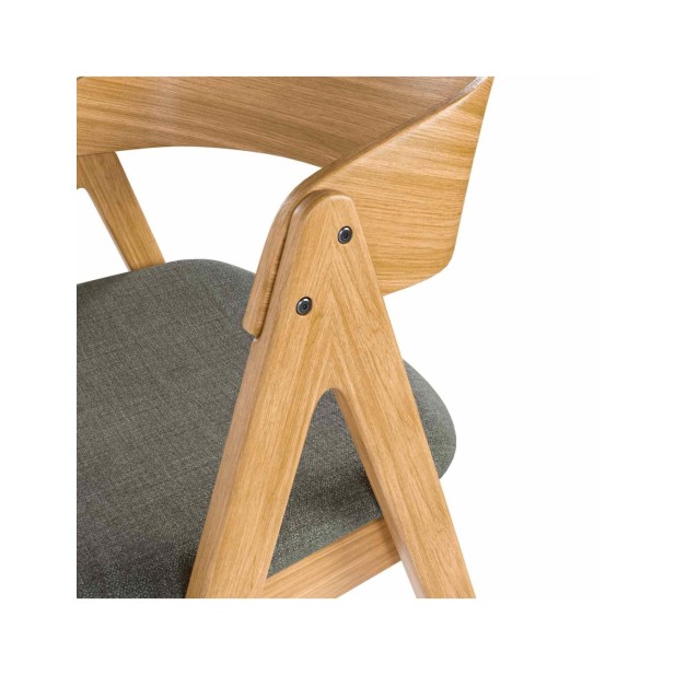 Silla FRAY, Textil / Chapa de Roble /...