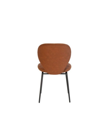 Silla TERRY, Textil / Contrachapado / Metal / Marron