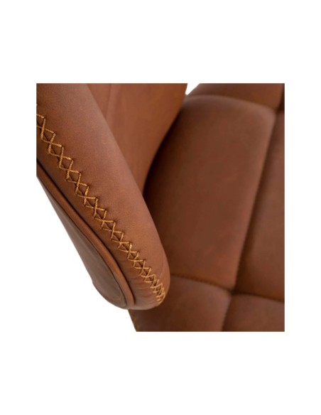 Silla TERRY, Textil / Contrachapado / Metal / Marron