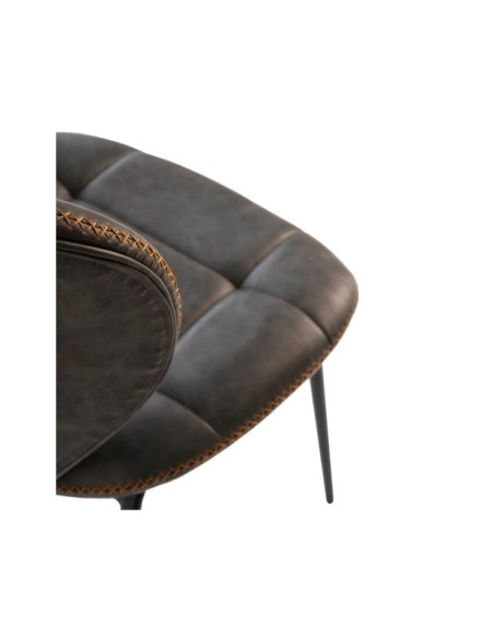 Silla TERRY, Textil / Contrachapado / Metal / Gris