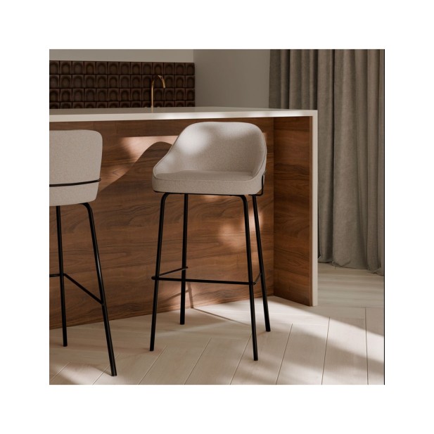 Taburete Alto ROBAG 77 cm, Textil /...