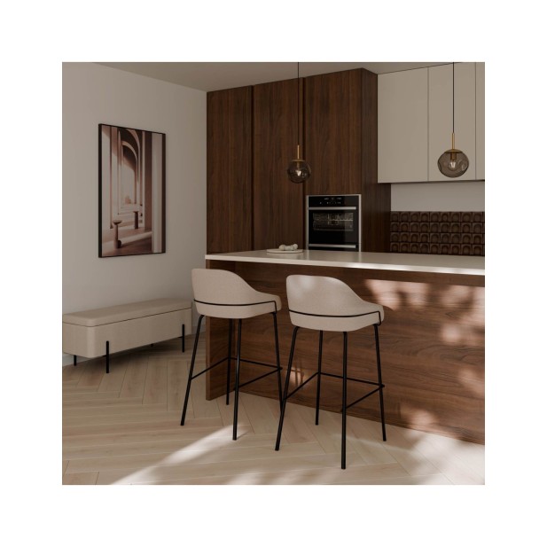 Taburete Alto ROBAG 77 cm, Textil /...