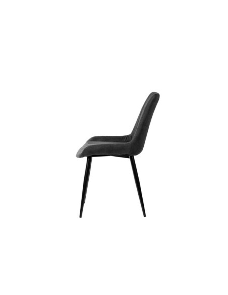 Silla AME, Textil / Contrachapado / Metal / Gris Oscuro