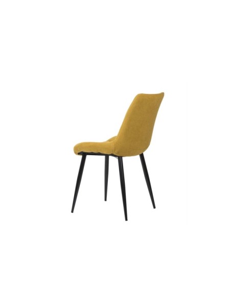 Silla ÅME, Textil / Contrachapado / Metal / Mostaza