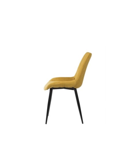 Silla ÅME, Textil / Contrachapado / Metal / Mostaza