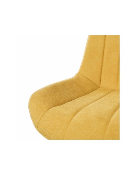 Silla ÅME, Textil / Contrachapado / Metal / Mostaza