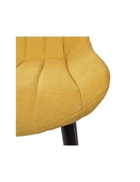 Silla ÅME, Textil / Contrachapado / Metal / Mostaza