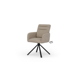 Silla Giratoria LOMAX, Textil / Metal / Taupe
