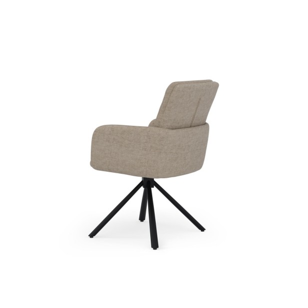 Silla Giratoria LOMAX, Textil / Metal...