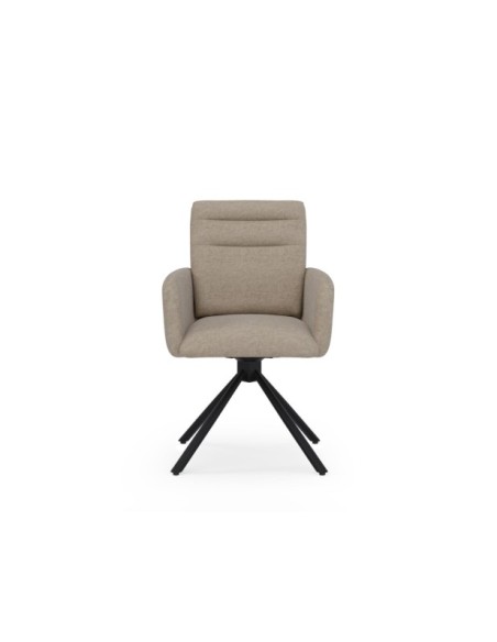 Silla Giratoria LOMAX, Textil / Metal / Taupe
