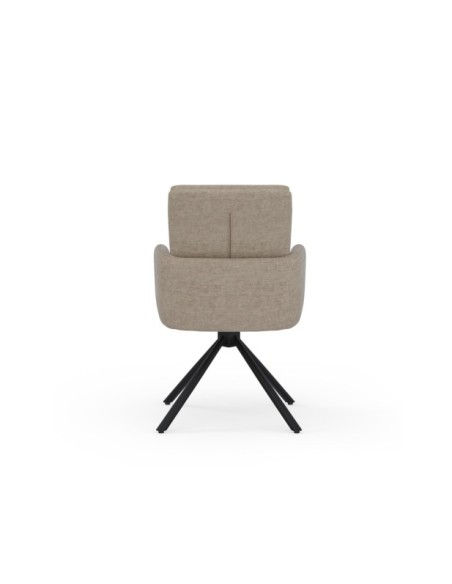 Silla Giratoria LOMAX, Textil / Metal / Taupe