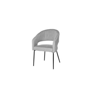 Silla ELIZABETH, Textil / Plástico / Metal / Gris Claro