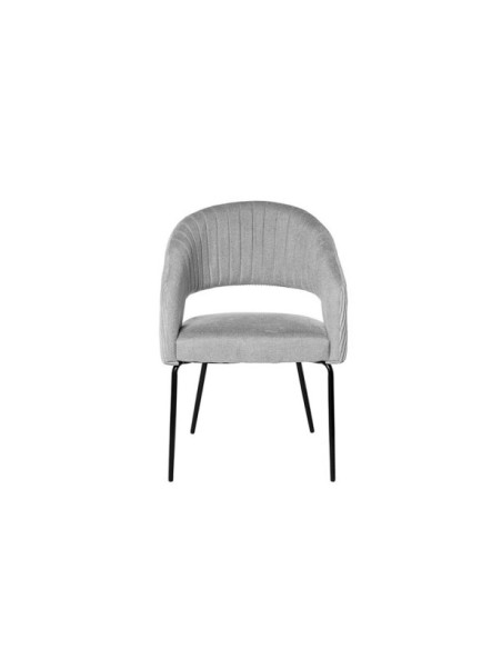 Silla ELIZABETH, Textil / Plástico / Metal / Gris Claro