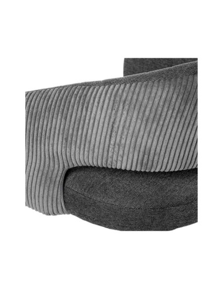 Silla ELIZABETH, Textil / Plástico / Metal / Gris Oscuro