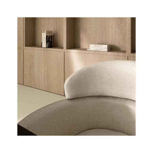 Silla SOLER, Textil / Metal / Beige