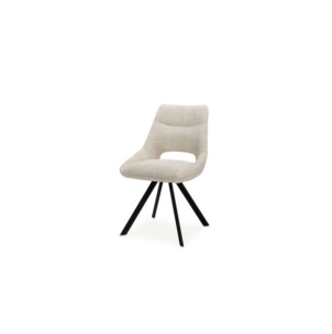 Silla KADEN, Textil / Plástico / Metal / Beige