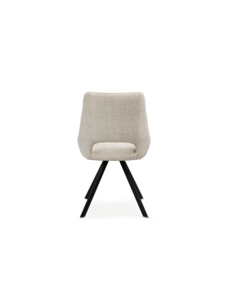 Silla KADEN, Textil / Plástico / Metal / Beige