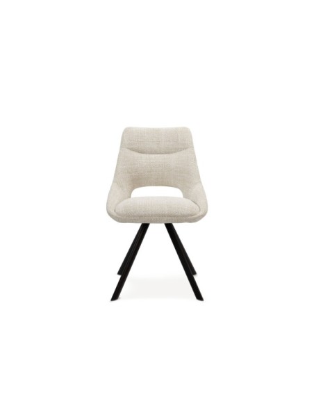 Silla KADEN, Textil / Plástico / Metal / Beige