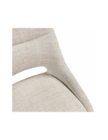Silla KADEN, Textil / Plástico / Metal / Beige