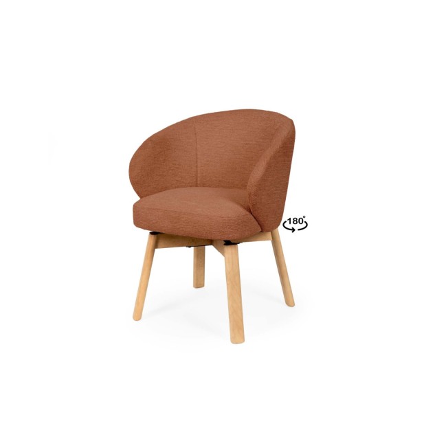 Silla Giratoria NOREL, Textil / Haya...