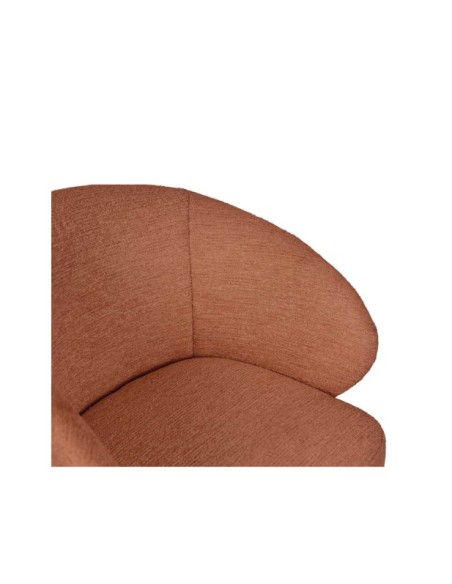 Silla Giratoria NOREL, Textil / Haya / Terracota