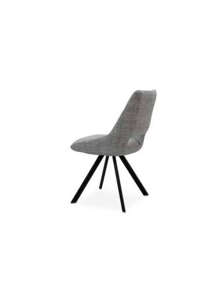 Silla KADEN, Textil / Plástico / Metal / Gris Claro