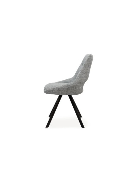 Silla KADEN, Textil / Plástico / Metal / Gris Claro