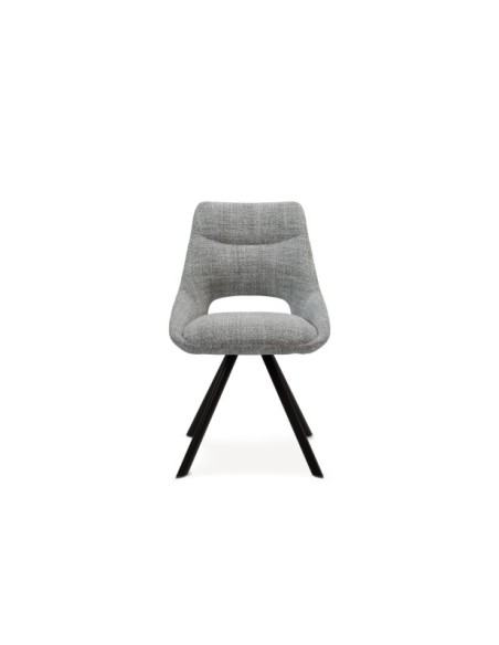 Silla KADEN, Textil / Plástico / Metal / Gris Claro