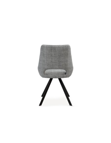Silla KADEN, Textil / Plástico / Metal / Gris Claro