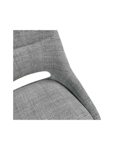 Silla KADEN, Textil / Plástico / Metal / Gris Claro