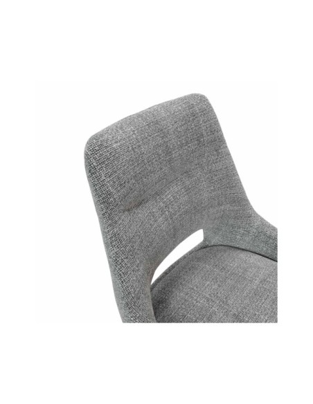 Silla KADEN, Textil / Plástico / Metal / Gris Claro