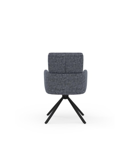 Silla Giratoria LOMAX, Textil / Metal / Gris Oscuro