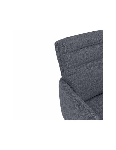 Silla Giratoria LOMAX, Textil / Metal / Gris Oscuro