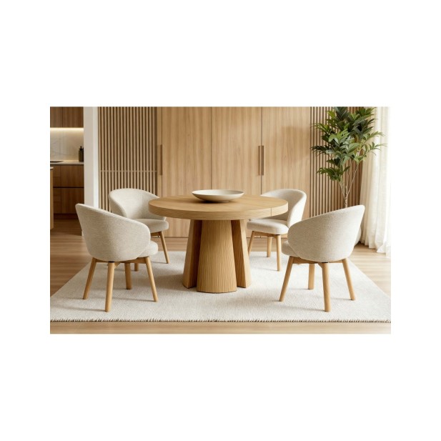 Silla Giratoria NOREL, Textil / Haya...