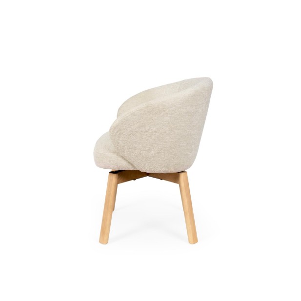 Silla Giratoria NOREL, Textil / Haya...