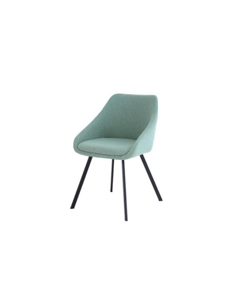Silla LAIA, Textil / Contrachapado / Metal / Menta