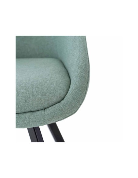 Silla LAIA, Textil / Contrachapado / Metal / Menta