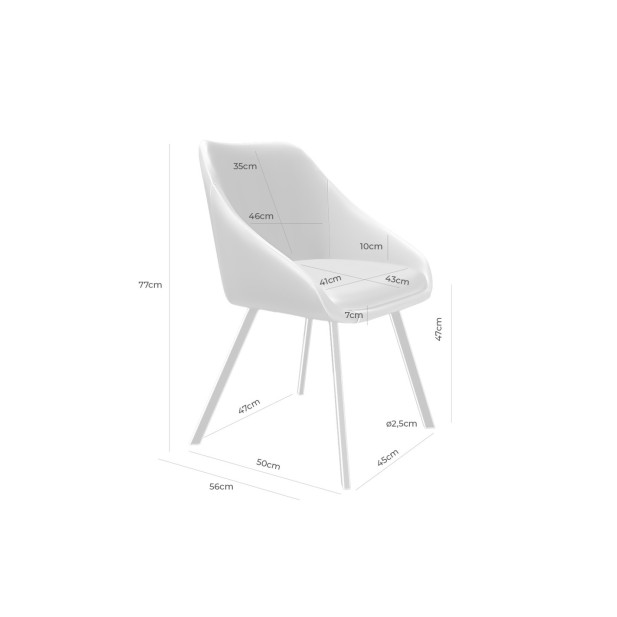 Silla LAIA, Textil / Contrachapado /...