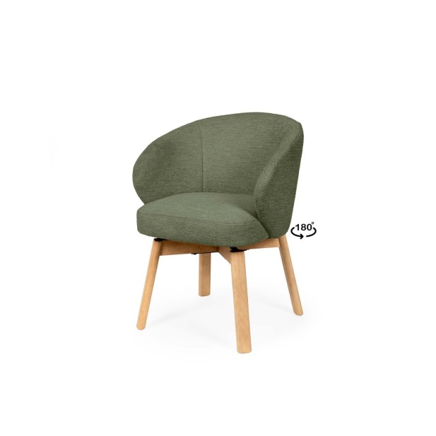 Silla Giratoria NOREL, Textil / Haya...