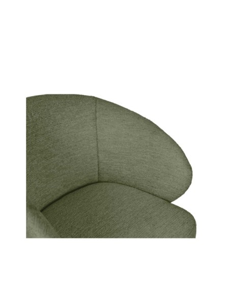 Silla Giratoria NOREL, Textil / Haya / Verde