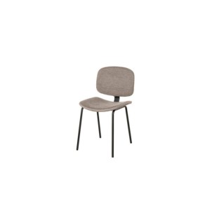 Silla NÖTTJA, Textil / Plástico / Metal / Taupe