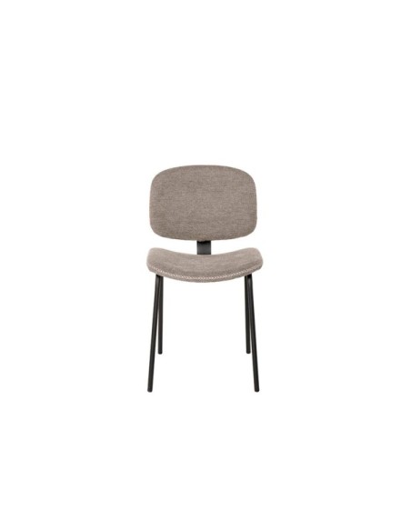 Silla NÖTTJA, Textil / Plástico / Metal / Taupe