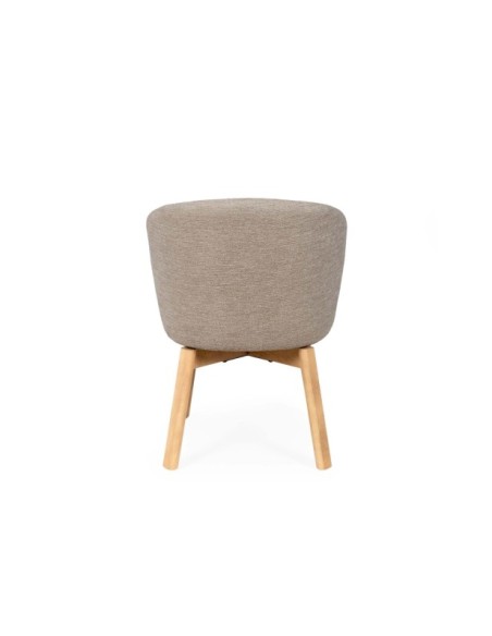 Silla Giratoria NOREL, Textil / Haya / Taupe