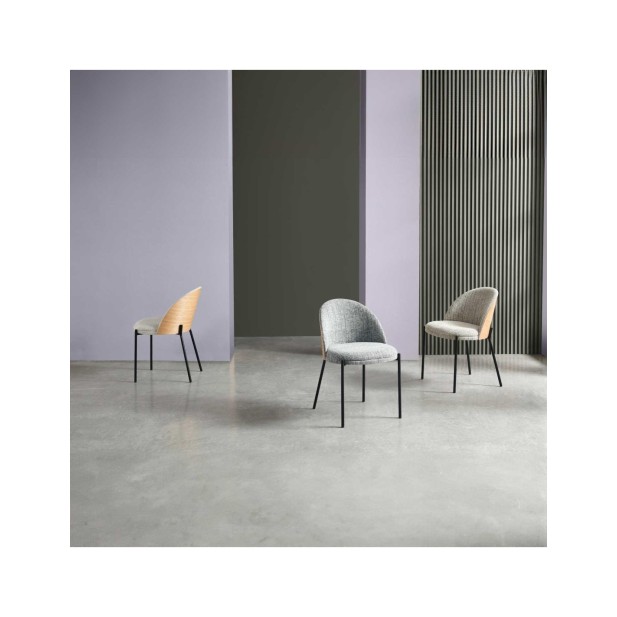 Silla CASANOVA, Textil / Chapa de...