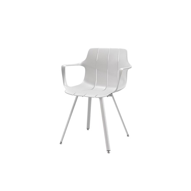Silla OMAR, Plástico / Metal / Blanco