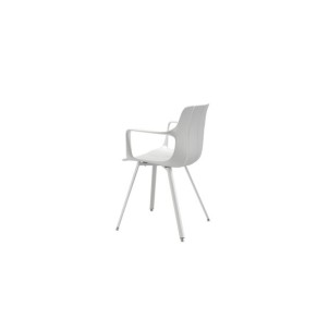 Silla OMAR, Plástico / Metal / Blanco 2