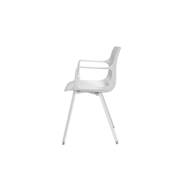 Silla OMAR, Plástico / Metal / Blanco