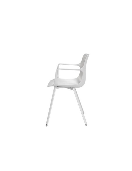 Silla OMAR, Plástico / Metal / Blanco